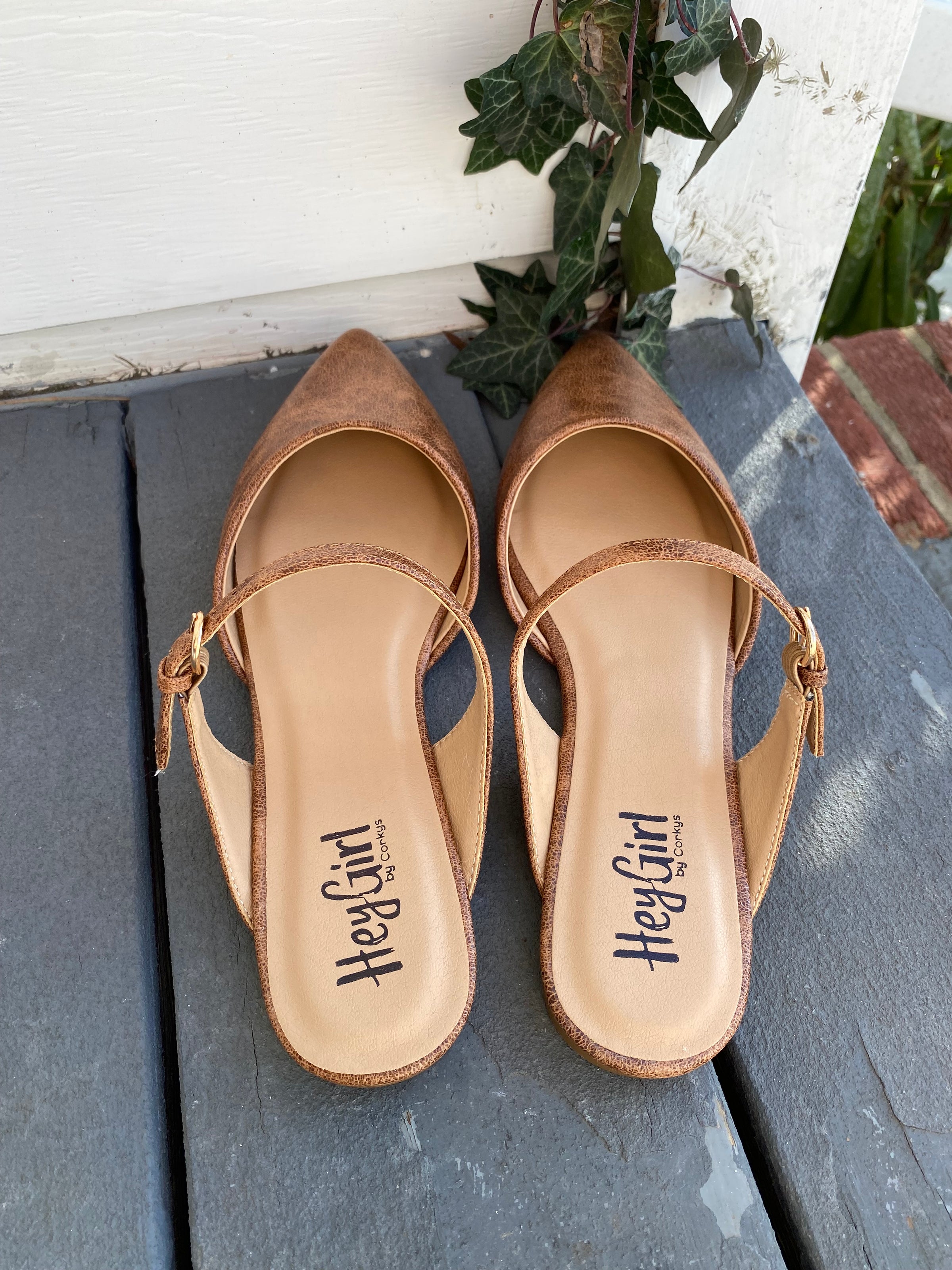 Wanna Grab Drinks Flats - Cognac Distressed | Nina Bell's Cottage